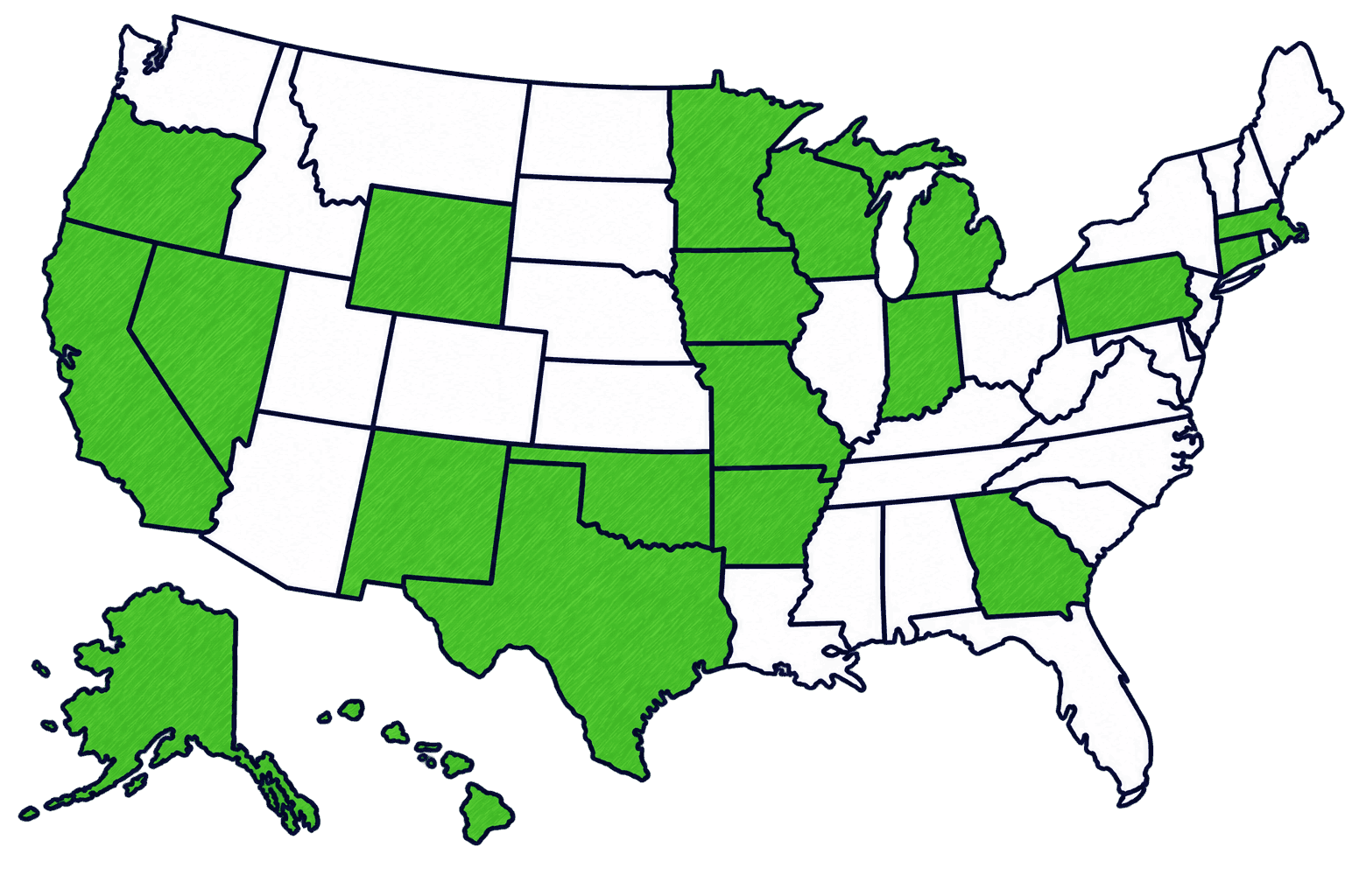 U.S. Map - States We Serve